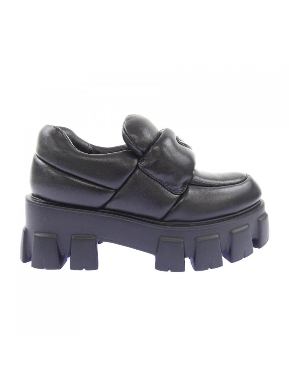 Prada Triangle Logo Monolith Haded Shoes